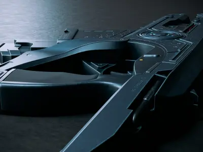 Sci-Fi Assault Rifle 3D model purchase
