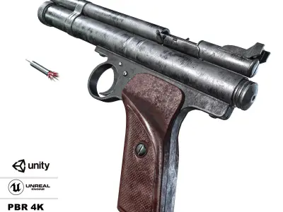 Crosman 150 C02 Pellet Pistol Low-poly 3D model