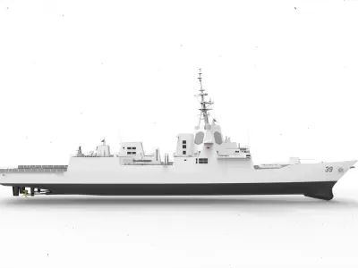 Hobart Class destroyer 3D model
