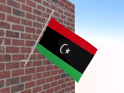 Flag of Libya 3D model