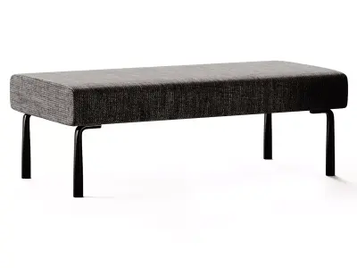 Et al AMBIT Backless fabric bench seating 3D model