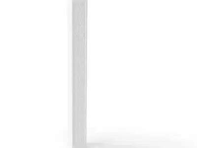 White Tall Decorative Pillar 3D model
