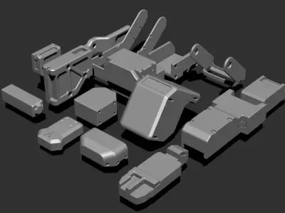Basic Kit-Bash Vol1 Free 3D model