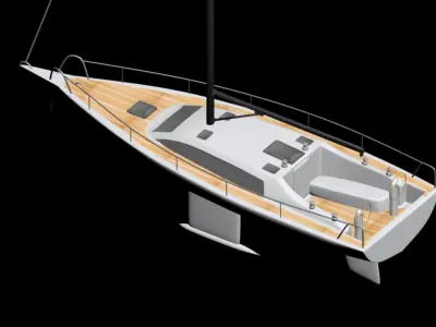 Sailboat 3D model purchase