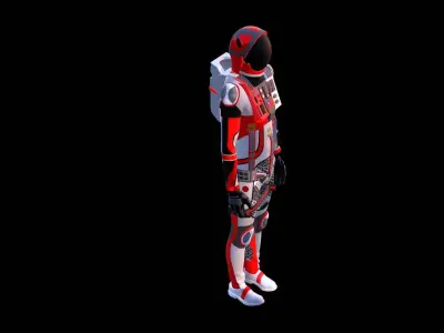 Astronaut Spacesuit Taiwan 3D model