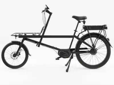 3D Model of Cargobike Delivery Low-poly 3D model