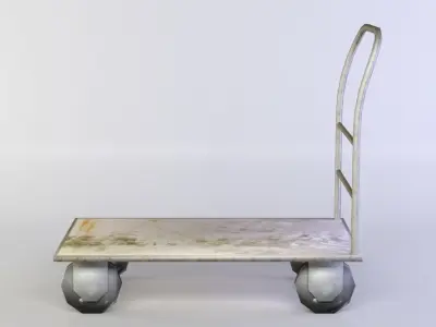 Trolley metal hand truck Low-poly 3D model by DexsoftGames