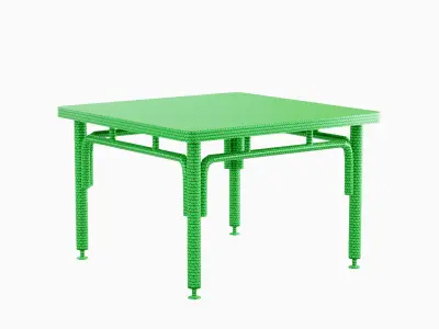 Metallic Table 05 Low-poly 3D model