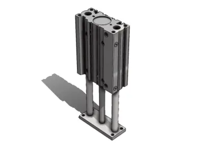 Cilindro Pneumatico SMC MGPL50 150Z Guided Pneumatic Cylinder 3D model