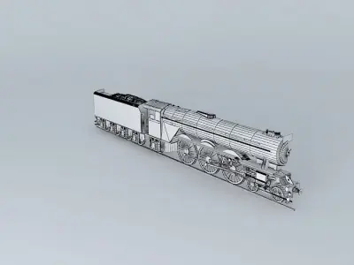 FLYING SCOTSMAN A3 Mc Alpine 1973 Textured Free 3D model