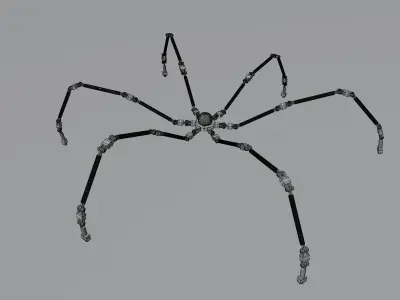 Sci-Fi Spider Robot 3D model