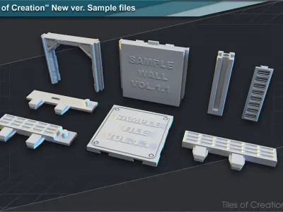 TILES OF CREATION  updated Sample files  Free 3D print model