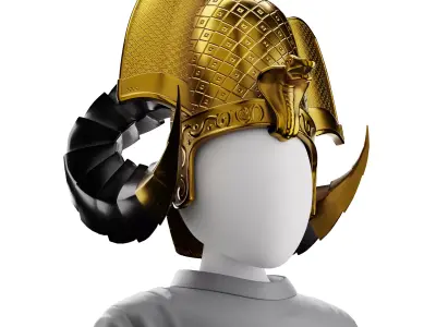 Pharaoh Hat 07 - SciFi Character Design Low-poly 3D model Low-poly 3D model