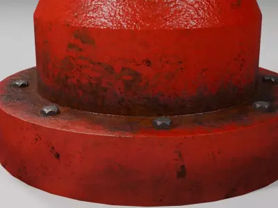  FIRE HYDRANT  Low-poly 3D model