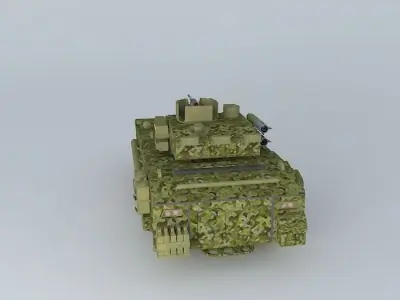 KAMF-879 armored personnel carrier 3D model