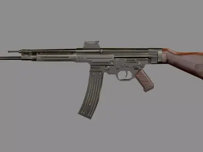 STG 44 Sturmgewehr stg44 Low-poly 3D Model Low-poly 3D model