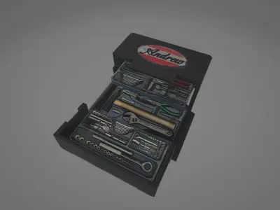 ArmorTool fender toolbox Low-poly 3D model