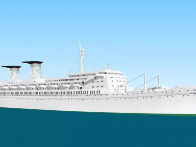 SS Michelangelo Low-poly 3D model