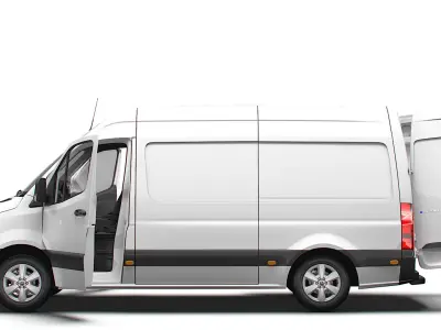 Mercedes Benz Sprinter L2H2 RWD HQ Interior 2025 3D model purchase
