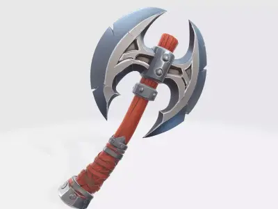 Battle Axe 1 Low-poly 3D model
