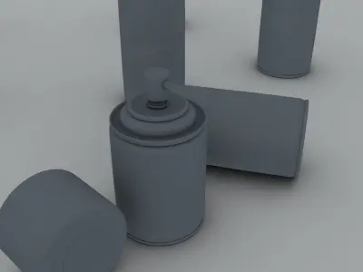 Cans Color  Spraydosen  3D model