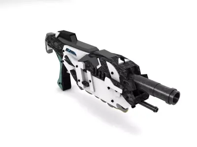 Futuristic Gun -2 - Exclusive Design Free 3D model