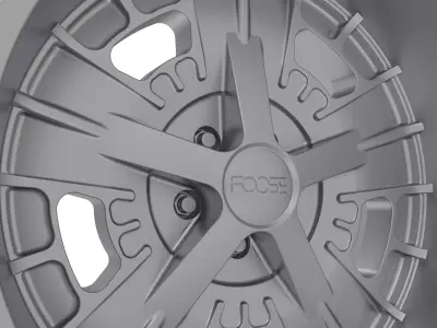 FOOSE GUSSET WHEEL 3D PRINT MODEL  3D print model