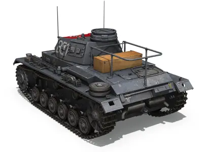 PzBefWg III - Ausf F - 7 PzDiv 3D model