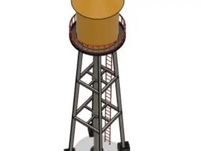 Water tower 3D print model