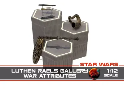 Luthen Raels gallery - War Attributes 1-12 scale Blackseries 3D print model