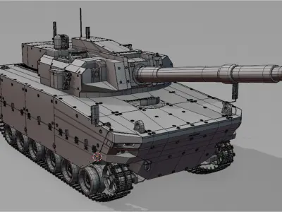 Tank Harimau 3D model