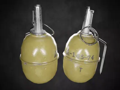 RGD-5 bomb Low-poly 3D model