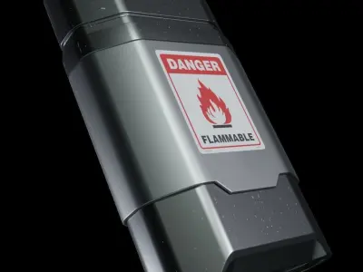 SciFi HardSurface cigarete lighter Free 3D model
