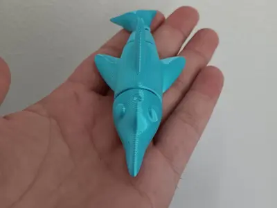 Flexi Dolphin fidget toy - print in place - articulated Free 3D print model