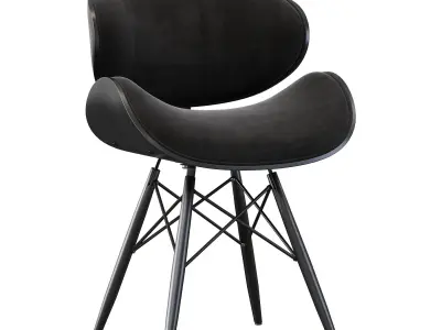 Chair OSSA czarne 3D model