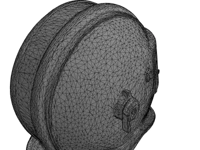 Worn Industrial Welding Helmet Low-poly 3D model purchase