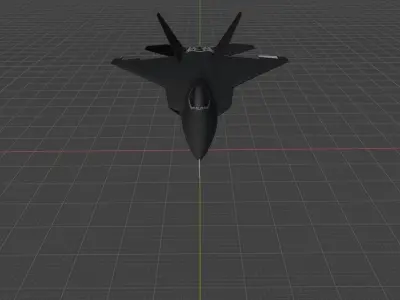 F-22 Fighter Jet Free 3D print model