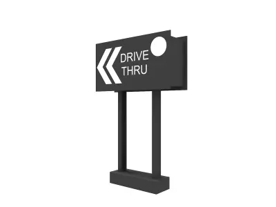 Street Billboard 3D model buy
