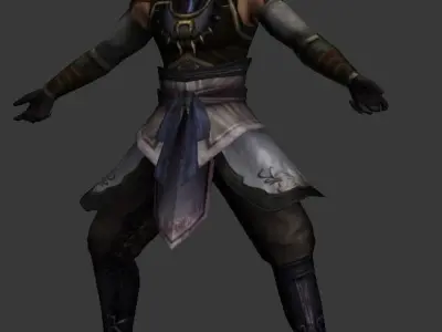 men  Man Warrior Anime Comic  Animation Comic 3D model