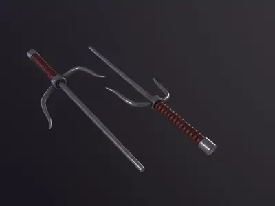 Sai 3D Model Low-poly 3D model