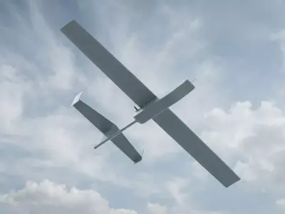 Granat 4 Tactical Reconnaissance UAV 3D model