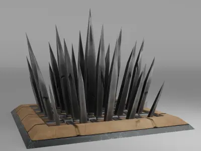 Spike Trap Low-poly 3D model