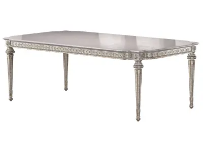theodore alexander fontenay table and chair 3D model