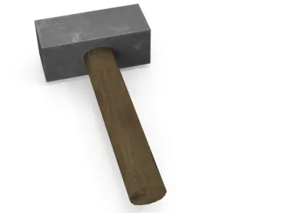 hammer Low-poly 3D model 34