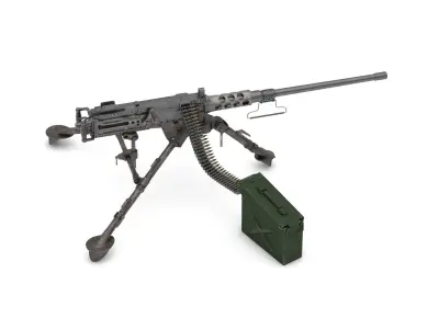Browning Machine Gun Cal 50  M2  HB  3D model