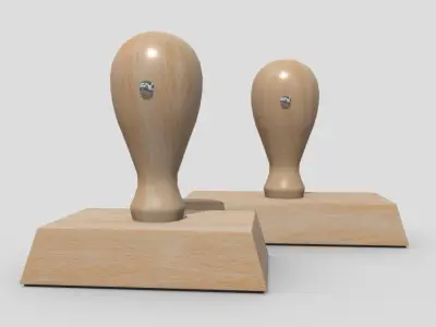 Rubber Stamp 2 3D model