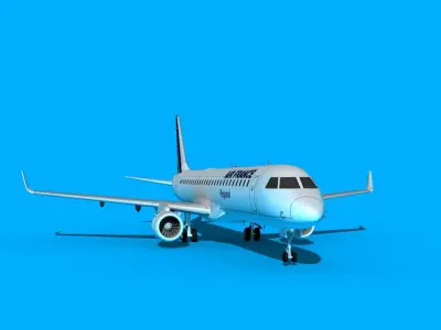 Embraer Emb-190 Air France HOP 3D model