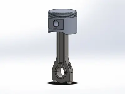 Piston 3D model by uasad