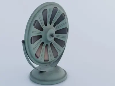 Old Broadcast Loudspeaker Proletariy from USSR Low-poly 3D model