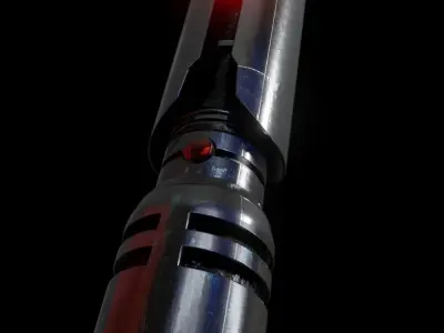 Cal Kestis lightsaber 4K textures  Low-poly 3D model
